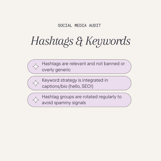 Social Media Audit