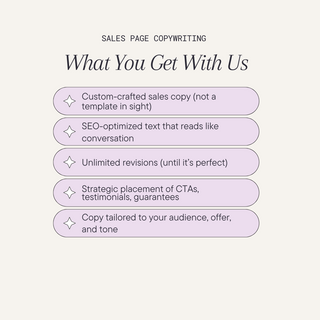 Sales Page Copywriting