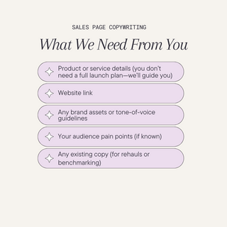 Sales Page Copywriting