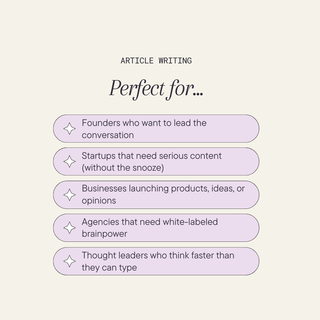Article Writing